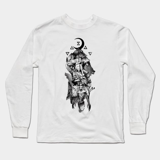 witcher Long Sleeve T-Shirt by StevenBag